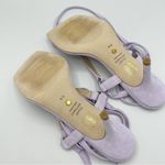 Stuart Weitzman  Lalita sandals Suede leather Size 6.5 Square Toe tie up Photo 5