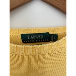 Lauren Ralph Lauren Polo L 100% Cotton Crew Cable Knit Sweater Butter Yellow GUC Size L Photo 1