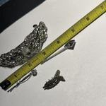 Lot Of 4 Silver Tone Women’s / Girl’s Hair Clip Barrettes / pins Accessories Photo 8