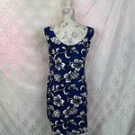 Passion Hawaii Original Classic Hibiscus Mock Wrap Hawaiian Sarong Dress Size L Blue Size L Photo 1