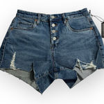 BLANK NYC  The Barrow Jean Shorts Women's 28 Blue Vintage High Rise Raw Hem NWT Photo 0