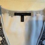 White House | Black Market  V-Neck Blouse with Black Embroidery Photo 7