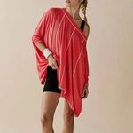Free People #160 NWT Revival Layer in Hot Hibiscus Photo 1