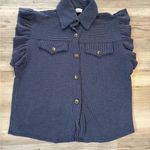 7th Ray  Oversized Small Free People Style Shirt NWOT pit to pit is 21 length 23 Photo 4