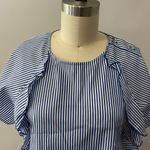 ZARA Basic Ruffle Blouse Top - size Small Photo 5