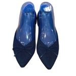 Rothy's Womens The Point Bow Black Knit Fabric Slip On Ballet Flats Shoes 9.5 Photo 2