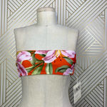 Mara Hoffman Abigail Bandeau Bikini Top Red Floral Photo 2