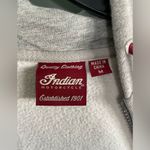 Indian Motorcycle Women's Diamante Icon Hoodie Sweatshirt M Gray Maroon Size M Photo 5
