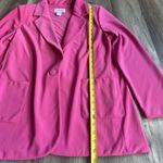 Joseph Ribkoff  Women's Jacket 12‎ Pink Blazer One Button Long Bold Maximalist Photo 3