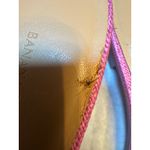 Banana Republic Women's Pink Woven Raffia Slide Sandals Photo 4