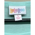 LuLaRoe Colorblock Short Sleeve T Shirt Dress Mint Gray Black Size S Photo 2