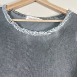 Simply Couture  Knit‎ Sweater Top Womens Size 1X Slate Gray Long Sleeve Lagenlook Photo 3