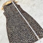J.Crew Vegas Animal Leopard Print Sheath Dress Knee Length Bi-Stretch Cotton Photo 15