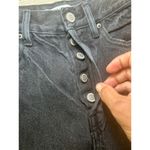PacSun  Women's Distressed Dad Jeans Straight High Rise Button Fly Size 25 Black‎ Photo 2