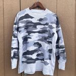 Aerie Womens Sweatshirt Gray Grey Desert Camo Oversized Side Slits Size XS Photo 1