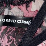 Torrid CURVES WO SIZE 4(42DD, 44D, 46C) BLACK FLORAL UNDERWIRE SHEER STRAPPY BRA Photo 1