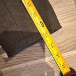 Loft Gray Wool Blazer Sz 12 Faux Fur Collar Tailored Jacket Photo 9