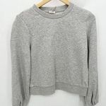 A New Day Sweatshirt Women XS Grey Crewneck Long Sleeve Pullover 100% Cotton Photo 0