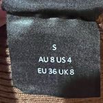 Bardot  x Revolve Collar Ribbed‎ Jersey Knit Dress in Chocolate Brown Size Small Photo 13