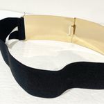Black Gold‎ Rhinestone Stretch Elastic Belt NEW Photo 2