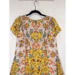 Free People  Womens Dress Yellow Yara Mini Floral Short Sleeve A Line Boho Small Photo 9