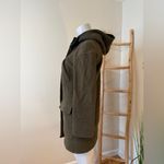 Whistles London Wool Stadium Style Jacket Parka Duffle Coat Army Green S Photo 5