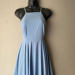 Lulus  sz XS‎ Blue Halter A-line Maxi Dress Photo 1