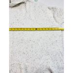 Loft  Petite Cream Speckled Knit Turtleneck Poncho Style Sweater Top Photo 4