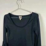 Torn By Ronny Kobo  Black Sabrina Ponte Bell Sleeve Top‎ Photo 3