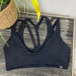 Alphalete  Black Cropped Strappy Sport Bra M Photo 2
