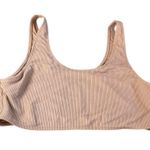 Frankies Bikinis Cherub Connor Ribbed Scoop Bikini Set Brown Taupe Size XL Photo 1