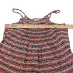 Aerie Size Medium M Boho Indie Summer Blouse Linen Cotton Red Adjustable Straps Photo 2