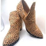 Journee Collection Jolimall cheetah print ankle Boots Size 7 Brown Black Photo 5