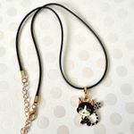 Cat Pendant Necklace 🐈‍⬛ Black Photo 0