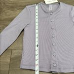 Outdoor Voices Cozy Rib Cropped Cardigan Earl Gray Lavender Size Small Photo 8