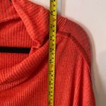 We The Free  Orange Pink Mockneck Oversized Top Bohemian Women's size Medium Photo 7