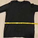 Quince  Women's Charcoal Grey V-Neck Sweater Photo 4