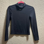 Nike  Black Long Sleeve Top Woman’s Size XS FLAWED-Spots Photo 0