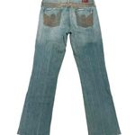 Citizens of Humanity Citizen of Humanity Wide Leg Jeans Light Wash Denim Embroidery Size 30 Photo 0