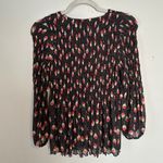 Anna Sui  Black Roses Are Red Smocked Top Blouse NEW Medium NWT Photo 2