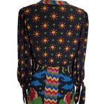 Farm Rio  Black Macaw Night V-Neck Maxi Dress Size Small Photo 6