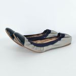 J.Crew  Mila Ballet Flat Shoes Cap Toe‎ Gray Navy Womens Size 9 Photo 3
