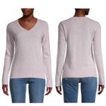 Qi Cashmere V Neck Long Sleeve Sweater Unicorn Purple Size XL Photo 1
