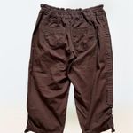 Super cute Frenchcuff brown small capri pants S Photo 2