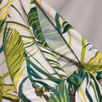 Susan Graver   Wo size XL Green and White Leaf Pattern Dress Pockets soft FLOWY Photo 3