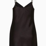 Aritzia Wilfred black Slip mini dress NWT Photo 2