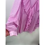 River Island  Pastel Pink Ruffle Blouse Size 22 NWOT Photo 2