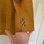 Ann Taylor Vtg Mustard Yellow Silk Blazer Sz 10 Button Front Photo 9