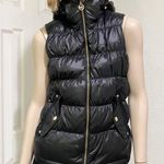 Michael Kors MICHAEL Black Sleeveless Full-Zip Quilted Puffer Down Vest Size XS Photo 0
