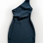 Pull & Bear Dress Black One Shoulder Mini Womens Size Large Tie Back Festival Photo 0